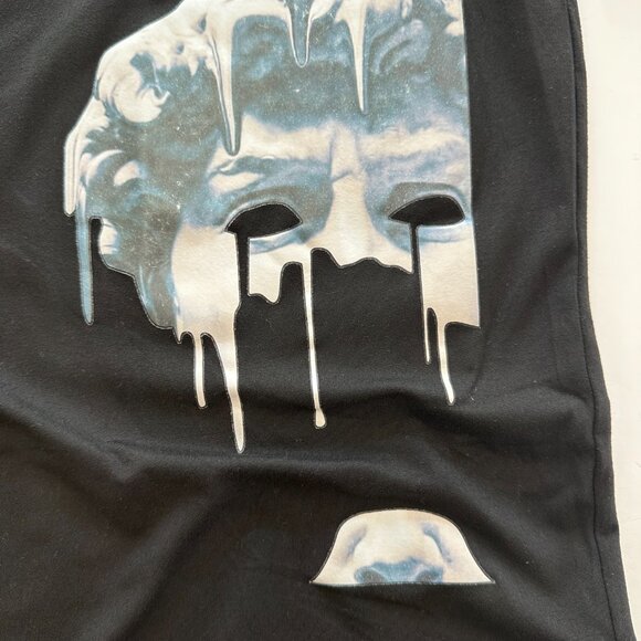 Julius Caesar Melting Greek God Graphic Black T-shirt Large Streetwear Vintage - Picture 2 of 6